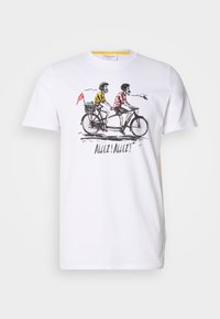 CYCLING ALLEZ ALLEZ TEE - Nyomott mintás póló - white