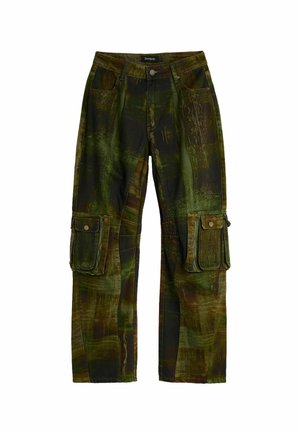 Desigual, Pantaloni cargo - green