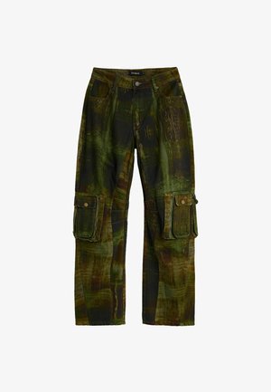 Desigual, Pantaloni cargo - green