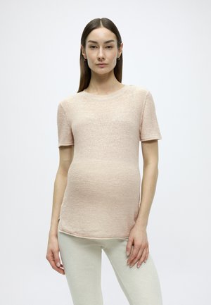 OLMSUNNY S/S PULLOVER KNT - Strickpullover - pumice stone