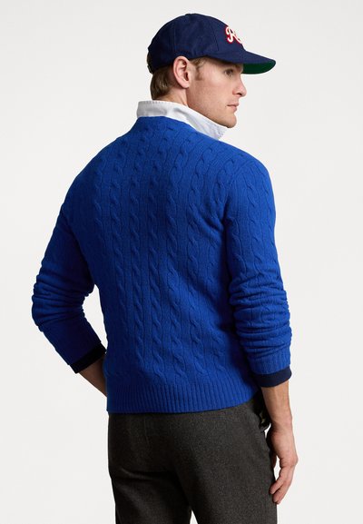 Polo Ralph Lauren CABLE KNIT WOOL CASHMERE JUMPER - Camisola - active blue