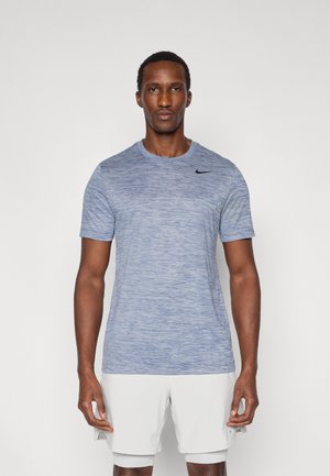 TEE NEW VENEER - T-shirt de sport - diffused blue/pure/black