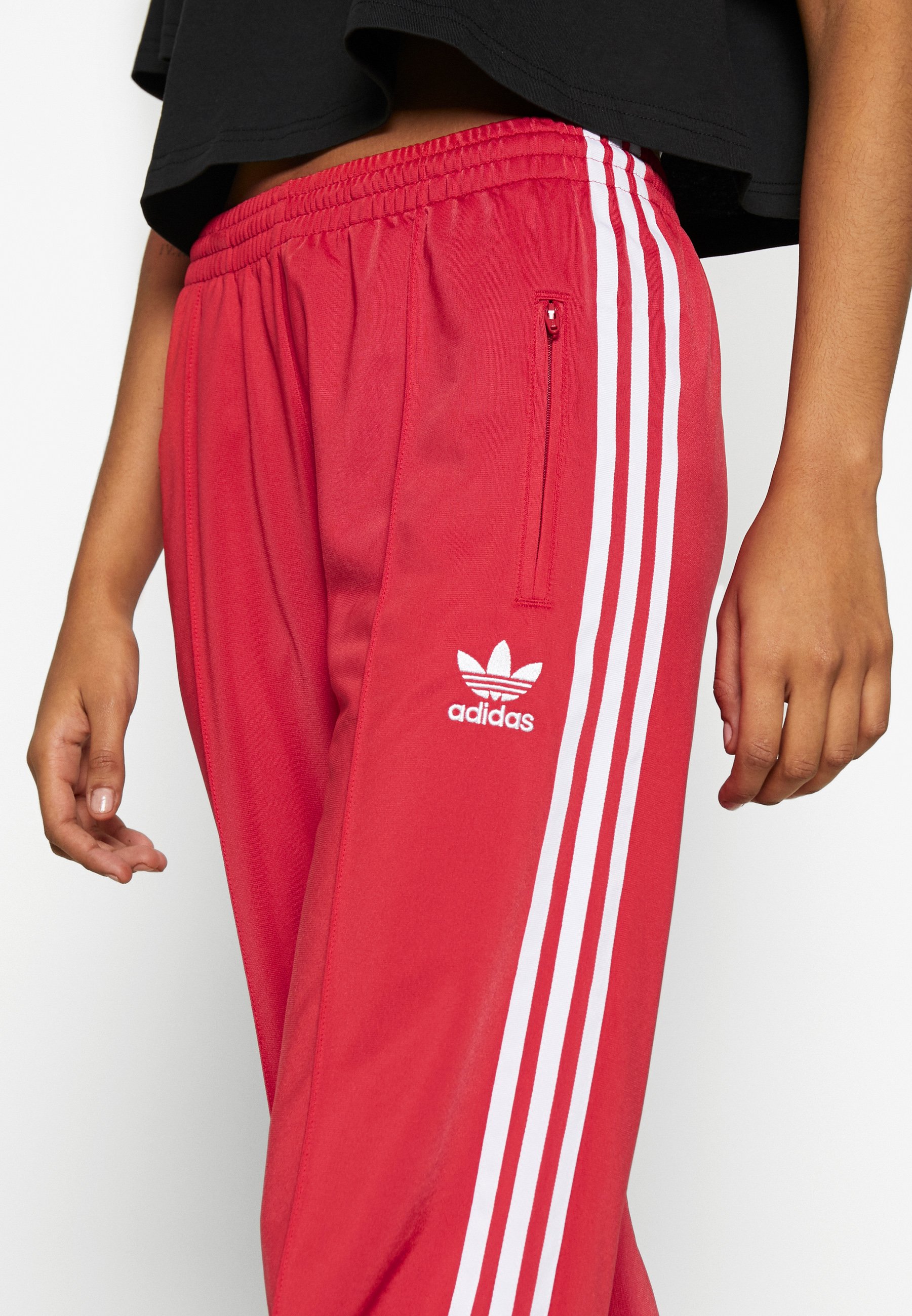 adidas Originals FIREBIRD ADICOLOR TRACK PANTS - Trainingsbroek -  lusred/white/Rood - Zalando.nl