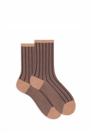 CORTE SPAZIATA EFFETTO SCINTILLANTE - Socken - mottled dark purple