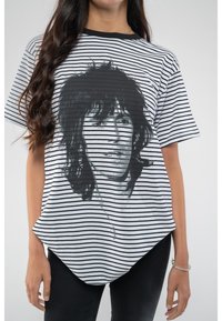 Paradiso Clothing THE ROLLING STONES KEITH PORTRAIT STRIPED - Print T-shirt - white