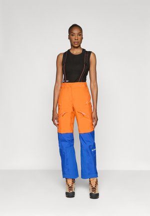 EIGER NORDWAND PANTS WOMEN - Outdoorové kalhoty - orange/blue