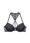 FRONT CLOSURE - „Push-up” grudnjak - black