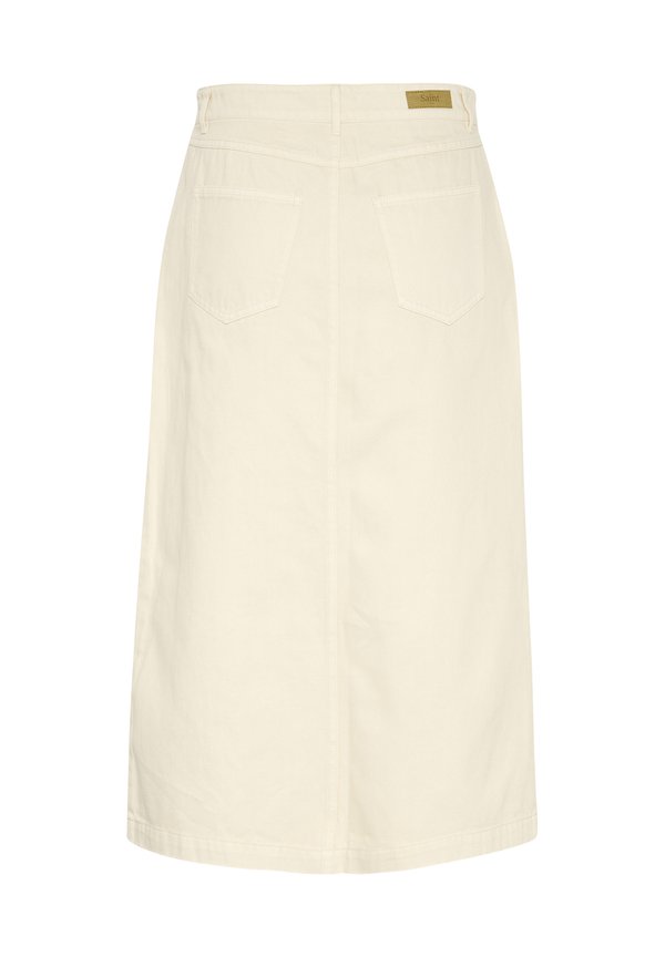 ILUSZ - Denim skirt - creme4