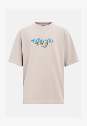Redefined Rebel, KEATON TEE BOXY FIT - Print T-shirt - mourning dove