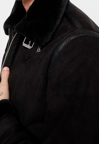 Jack & Jones Bunda z umělé kůže - black