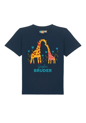 Print T-shirt - french navy