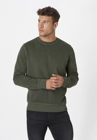 RUNDHALS AUS - Sweatshirt - dark green