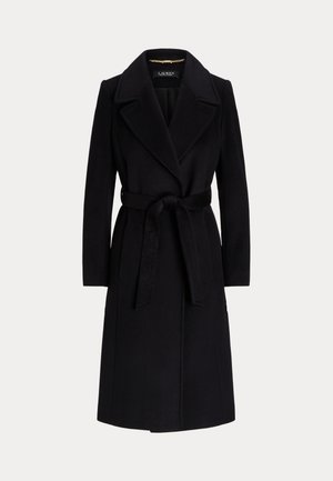Lauren Ralph Lauren BELTED WOOL BLEND WRAP COAT - Classic coat - black