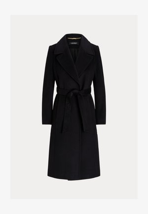 Lauren Ralph Lauren BELTED WOOL BLEND WRAP COAT - Classic coat - black