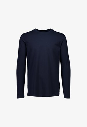 Lindbergh, BASIC O-NECK STRETCH LS - Maglietta a manica lunga - navy