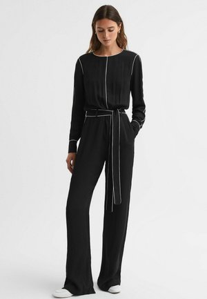 REGULAR FIT - ESTHER BELTED TRIM  - Tuta jumpsuit - black
