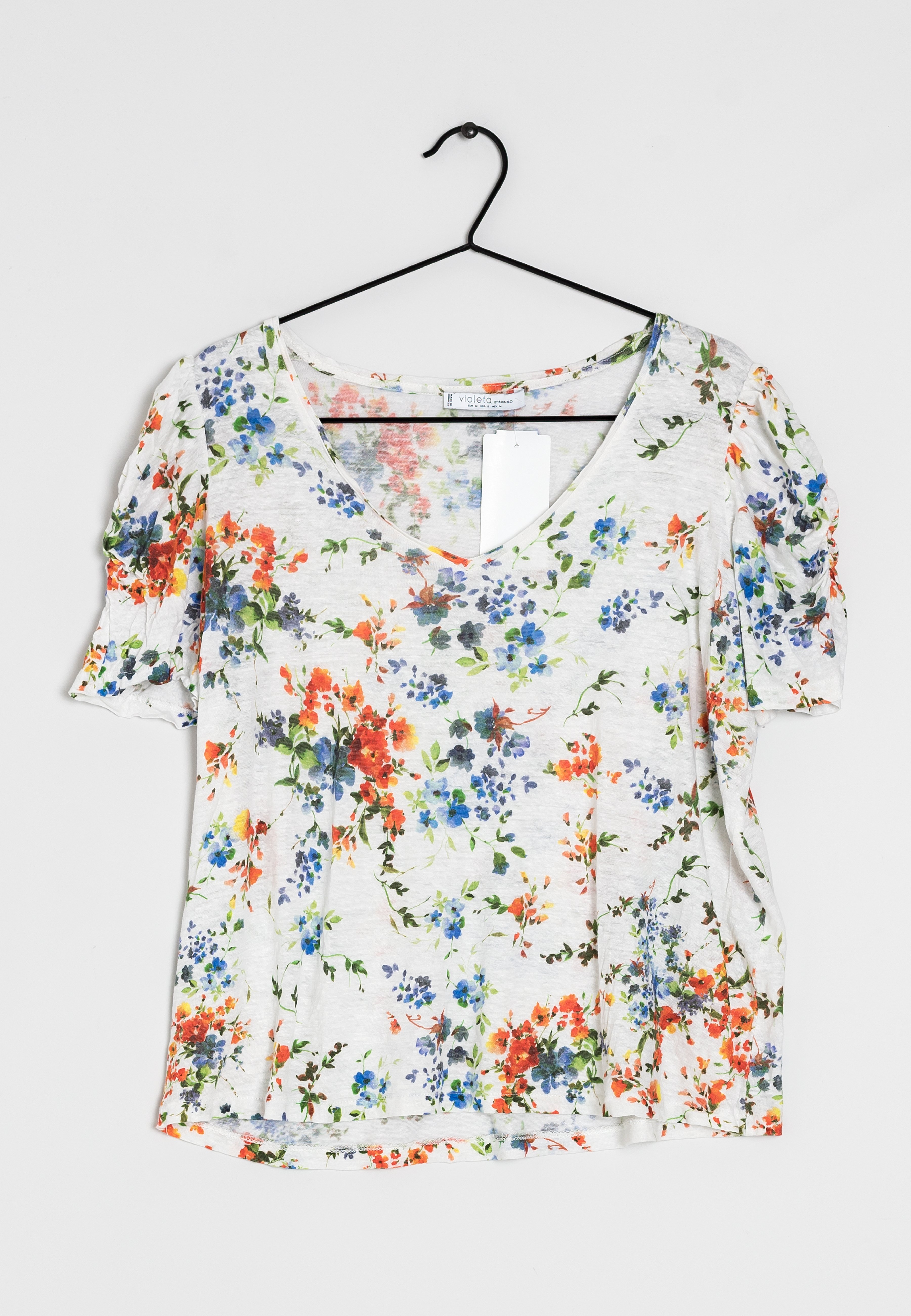 Violeta by Mango T-shirt print - white/wit - (Pre-owned) - Zalando.nl