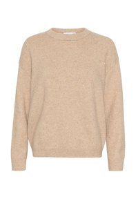 HAYA - Stickad tröja - macadamia