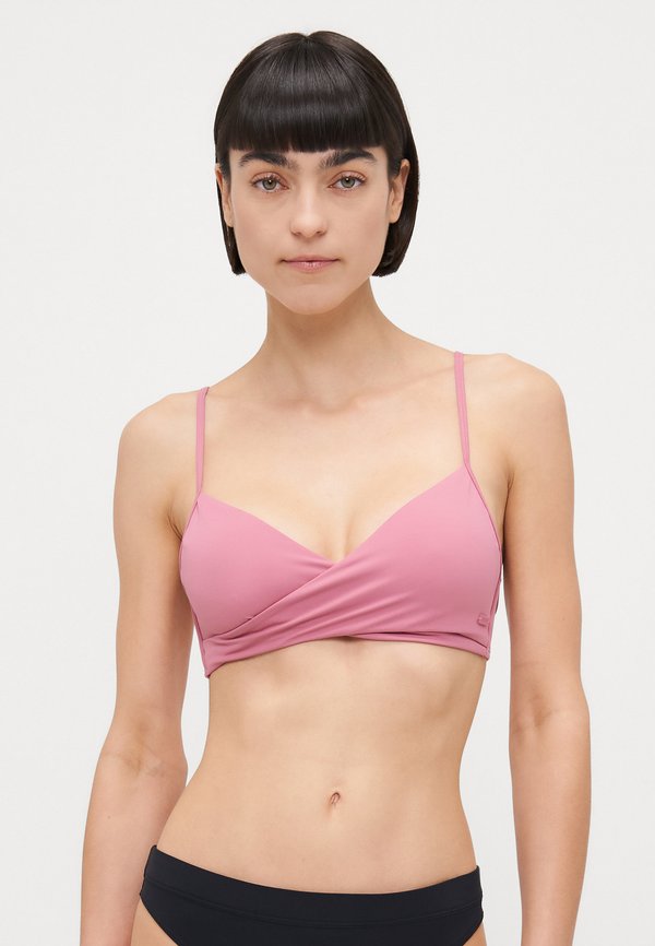BEACH CLASSICS WRAP - Bikini top - heather rose