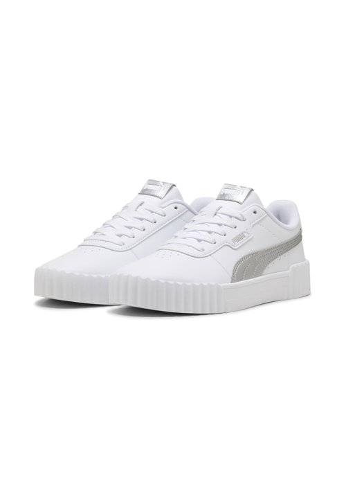 PUMA CARINA 3.0 METALLIC GLAM SNEAKERS - Skate shoes - white- silver-coloured — foto 2