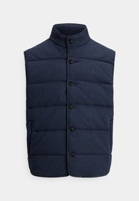 HOUNDSTOOTH-PRINT ESTATE-RIB VEST - Väst - winter navy/dogtooth