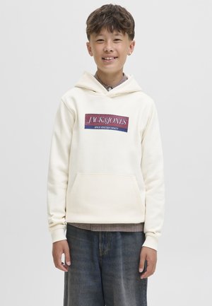 Jack & Jones Junior JORINWOOD - Φούτερ με κουκούλα - antique white