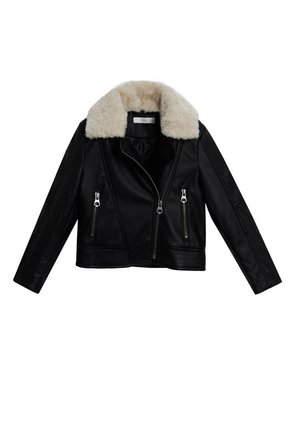 Veste en similicuir - black