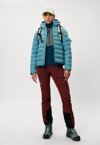The North Face GLACIER HEAVYWEIGHT 1/2 ZIP - Flísová bunda - midnight petrol/smoked pearl