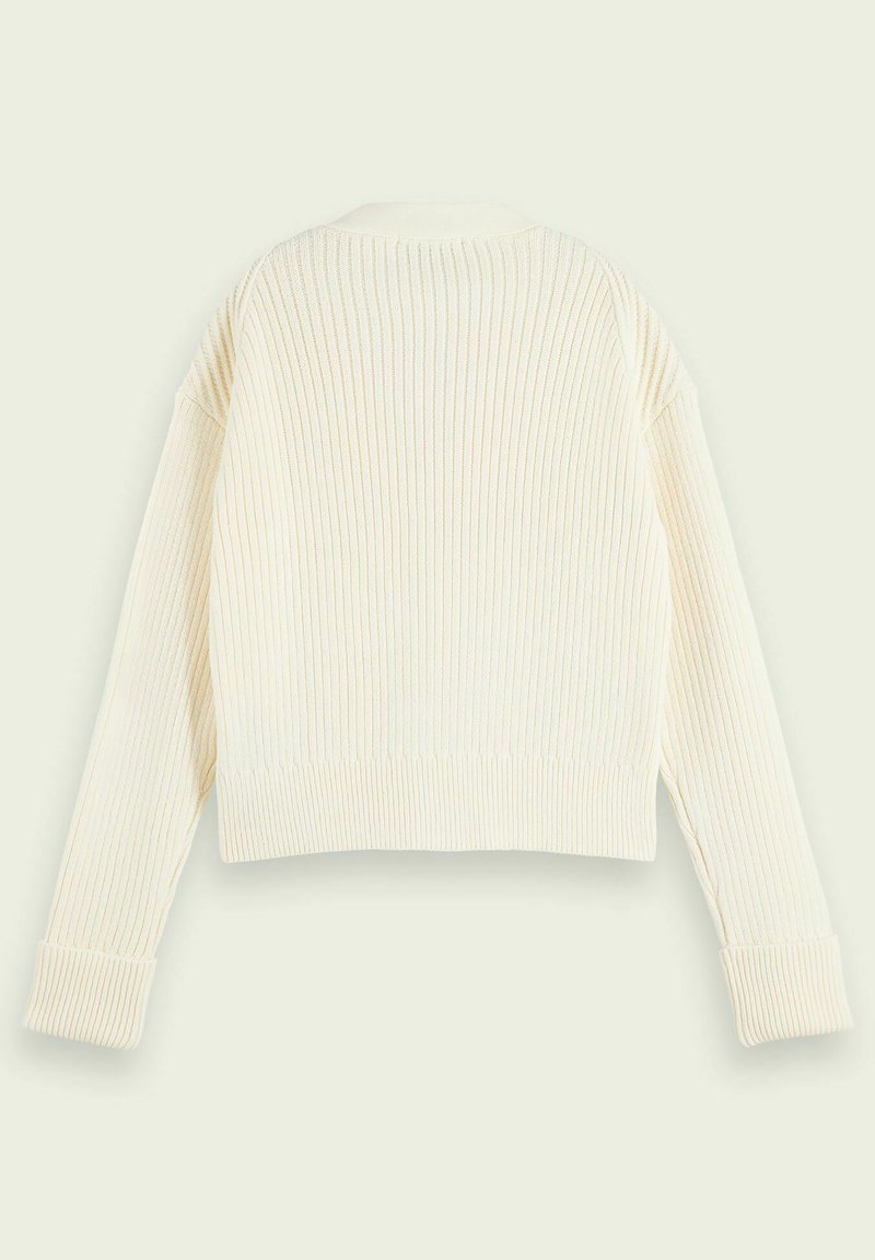 Damen Strickjacken | Scotch & Soda RIBBED Strickjacke ecru/beige - YT66745 Damen Strickjacken | Scotch & Soda RIBBED Strickjacke ecru/beige - YT66745