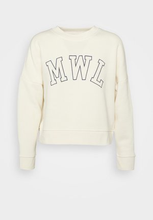 CROPPED CLASSIC CREW GRAPHIC - Sweater - antique cream