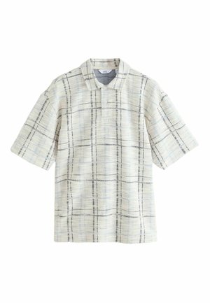 Next, REGULAR FIT - TEXTURED SHORT SLEEVE POLO SHIRTS . - Polokošeľa - ecru craft