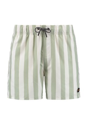 REGULAR FIT BROAD STRIPE - Shorts da mare - dust green