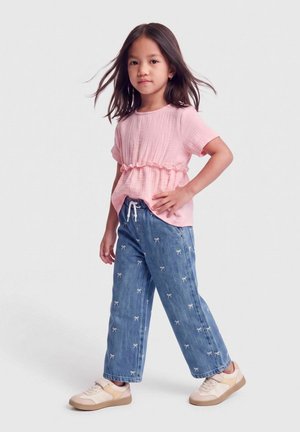 ONLY MINI, WIDE-FIT JEANS KMGPIERCE HIGH RISE WIDE FIT - CROPPED ANKLE LENGTH JEANS - Relaxed fit jeans - medium blue denim