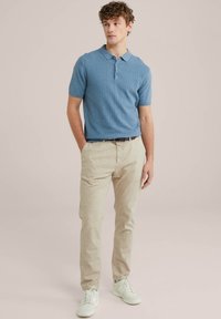 WE Fashion THE TEXTURED - Chinos - beige
