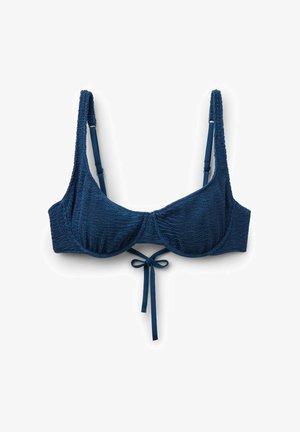 Calzedonia, CRINKLE WAVES . - Bikinitop - blue