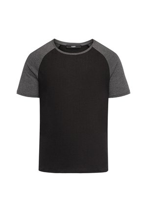 Humy RUNDHALS COLLOR BLOCK - T-Shirt print - schwarz