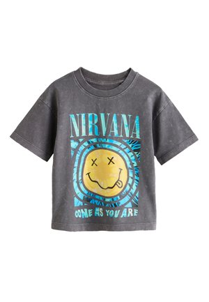 Next, REGULAR FIT - SHORT SLEEVE BAND GRAPHIC T-SHIRT  . - Trükipildiga T-särk - nirvana grey