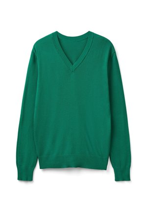 Striktrøje - green