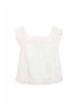 Marks & Spencer, TIE SIDE EMBROIDERED - Blusa - soft white