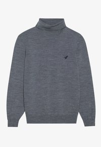 WOOL JUMPER - Strikkegenser - mottled dark grey