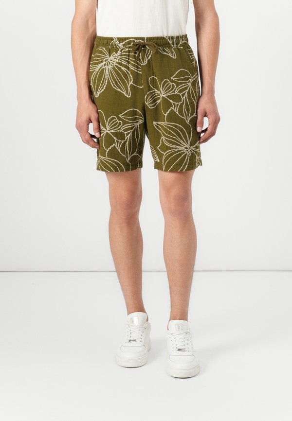 TEXTURED EASY  - Shorts - olive