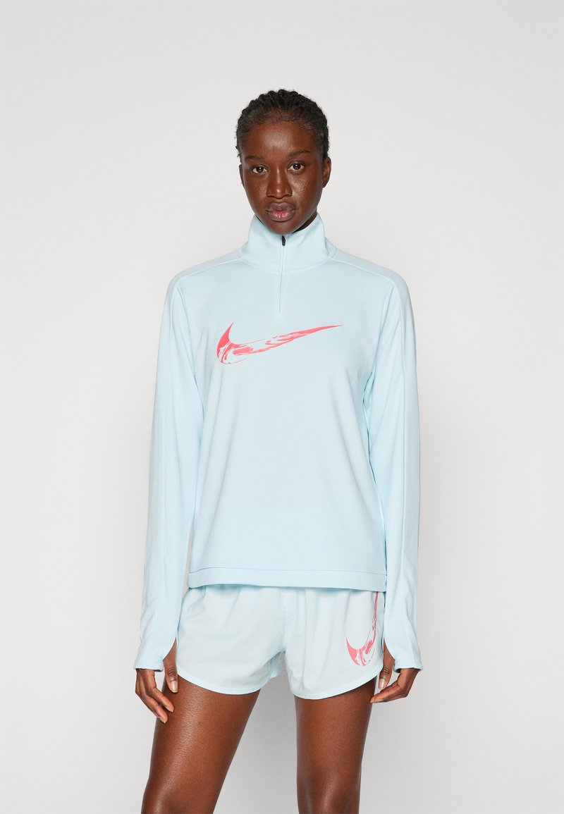Nike Performance Langarmshirt - glacier blue/aster pink