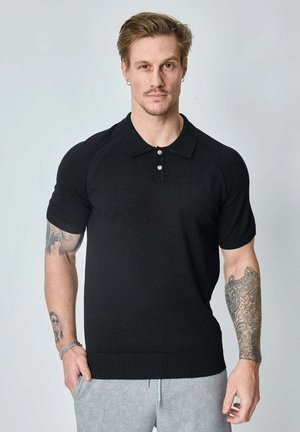 FRILIVIN, POLO UNI À MANCHES COURTES - Polo - noir