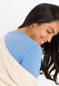 bonprix LANGES MIT SCHLITZ - Camicia da notte - blue