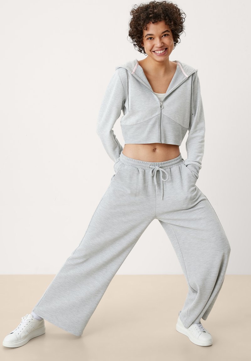 Damen Sweatshirts | QS by s.Oliver Sweatjacke grey melange/grau - HW73314 Damen Sweatshirts | QS by s.Oliver Sweatjacke grey melange/grau - HW73314