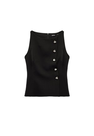 Koton, HEART BUTTON DETAIL VEST . - Smanicato - black