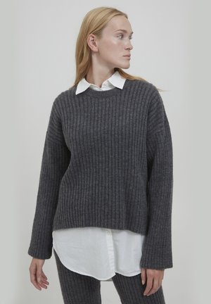 BYNASIKA - Jumper - dark grey melange