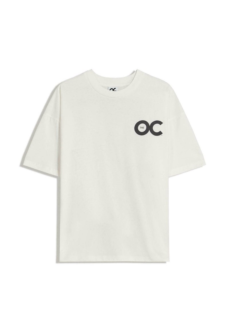 Bershka T-shirts print white/hvid