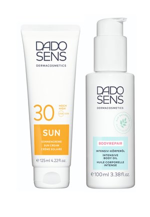 DADO SENS BODYREPAIR INTENSIV KÖRPERÖL & SONNENCREME SPF 30 SUN & SPEZIALPFLEGE - Feuchtigkeitspflege - transparent weiß