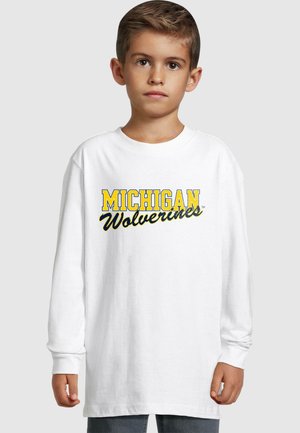 MICHIGAN WOLVERINES  SCRIPT  - Print T-shirt - white